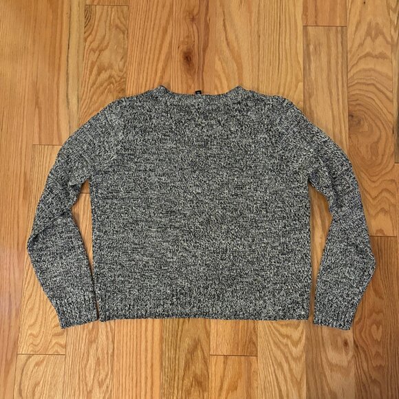 H&M | Black and White Marled Crewneck Sweater | Small - Picture 3 of 7